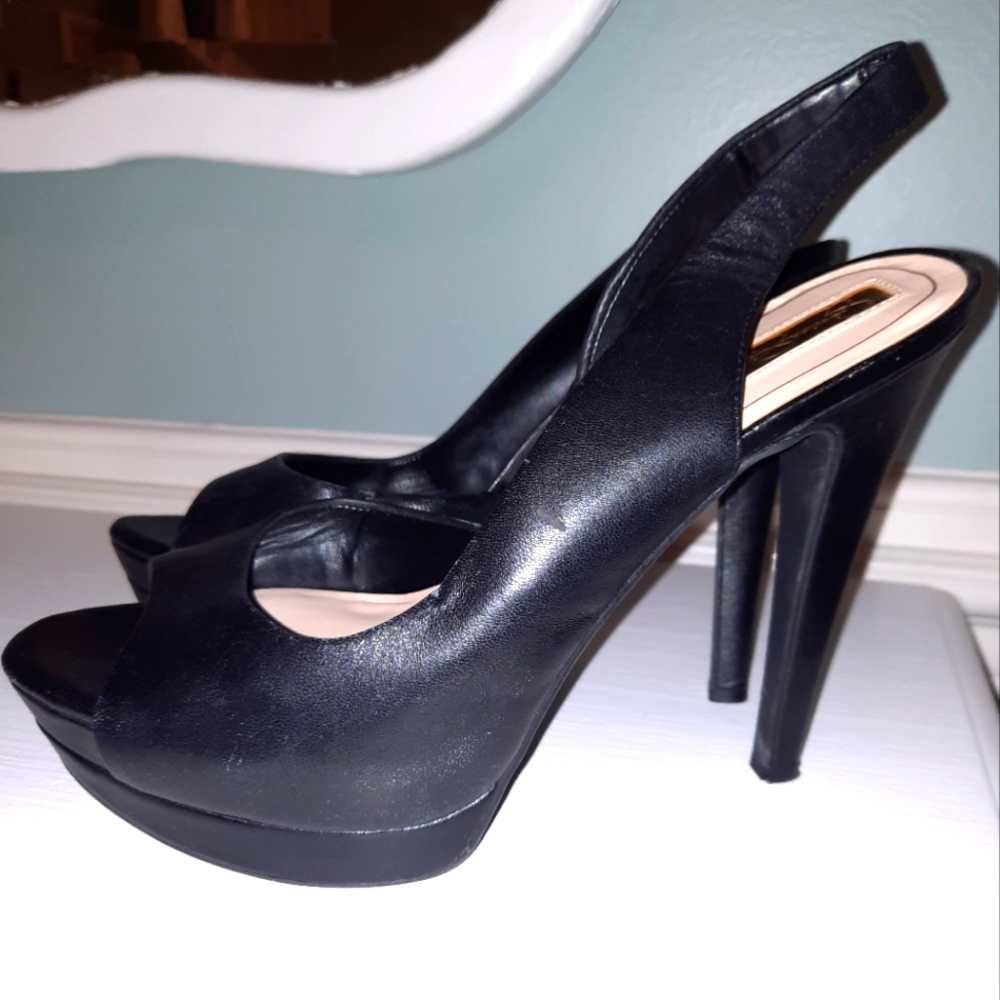 Jessica Simpson Leather Slingback Heels